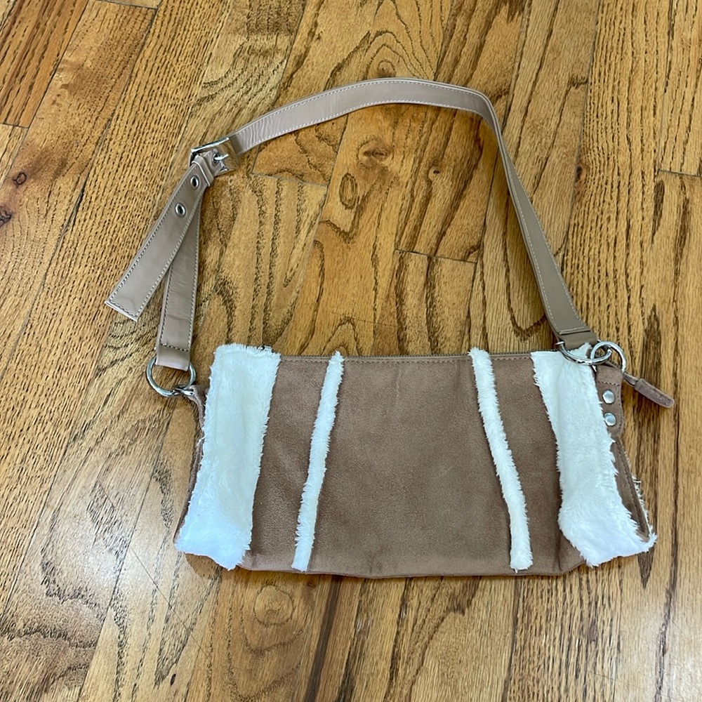Vaneli shoulder bag with buckle strap EUC